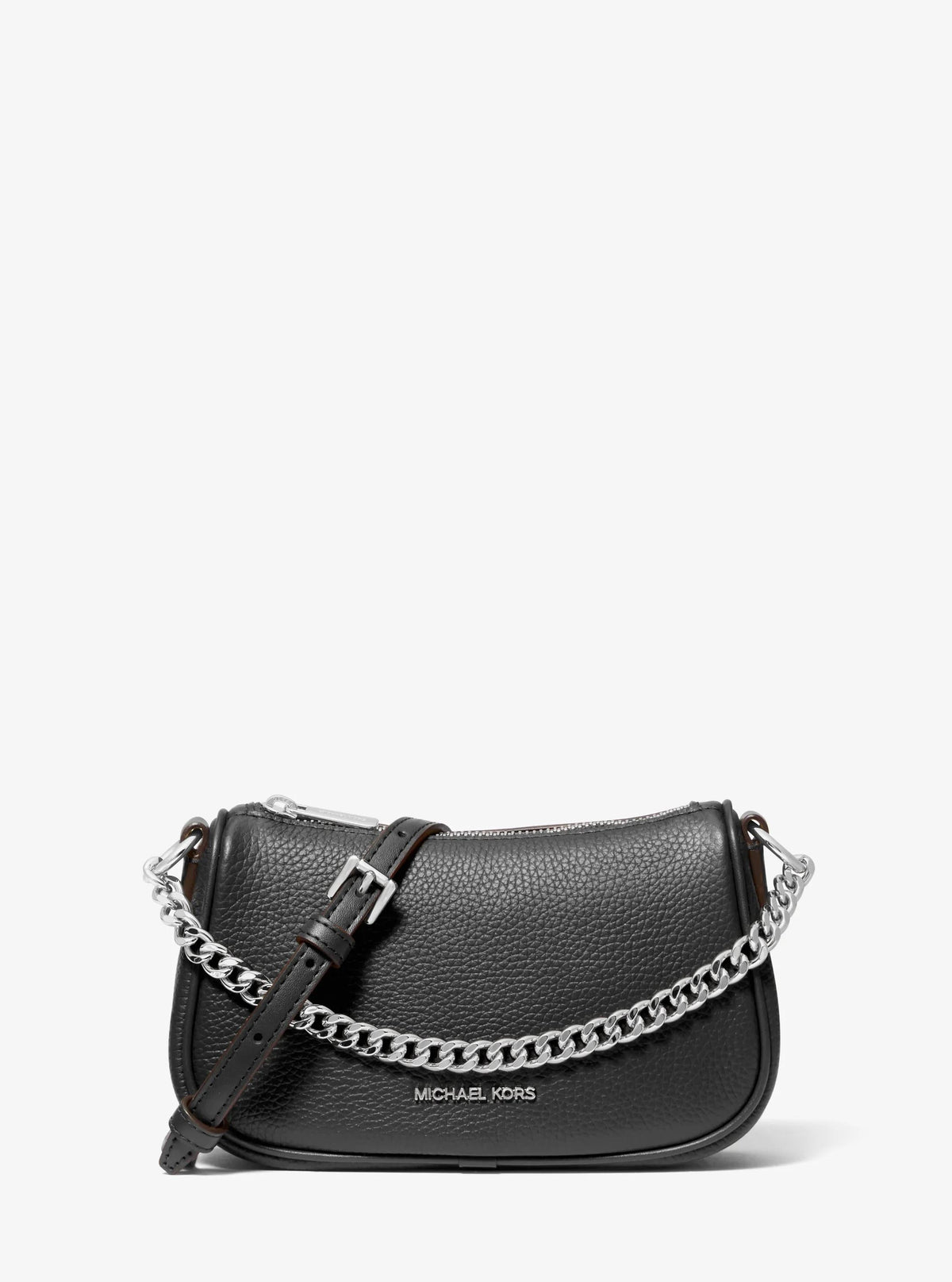Carmela Small Pebbled Leather Crossbody Bag