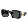 Versace Sunglasses Rectangle Full Rim, Dark Havana Frame And Brown Gradient Lens Ve4505U108/13