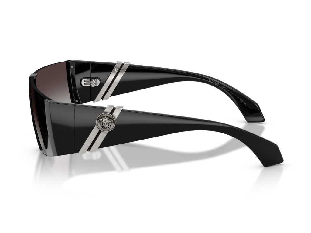 0ve4516 Gradient Metal Oversized Shield Sunglasses