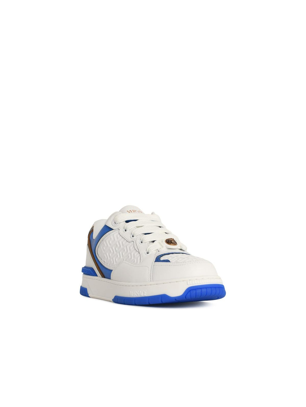 'Biggie' White Leather Sneakers