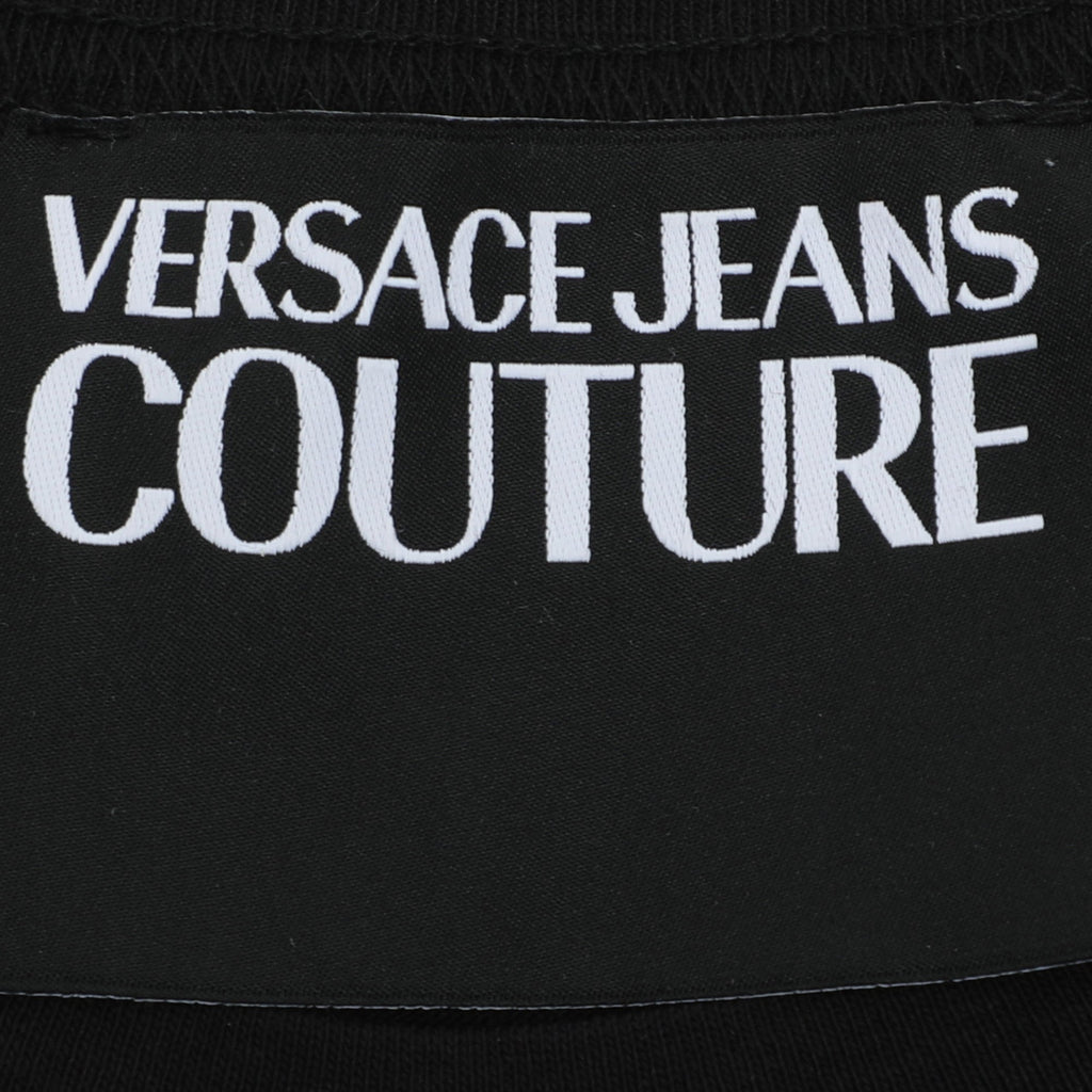 Versace Jeans Couture Black Cotton Printed T-Shirt