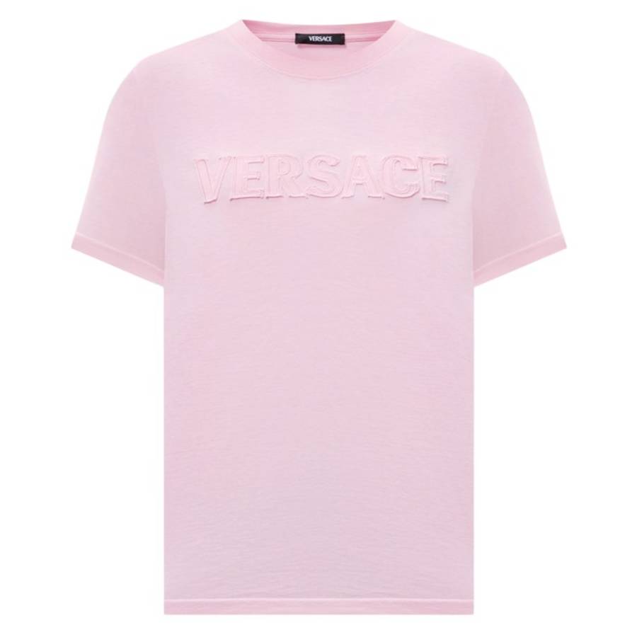Versace Logo-Applique Crewneck T-Shirt