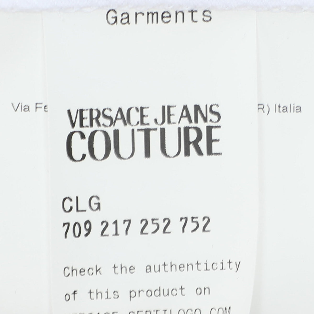 Versace Jeans Couture White/gold Jersey Logo Print T-Shirt