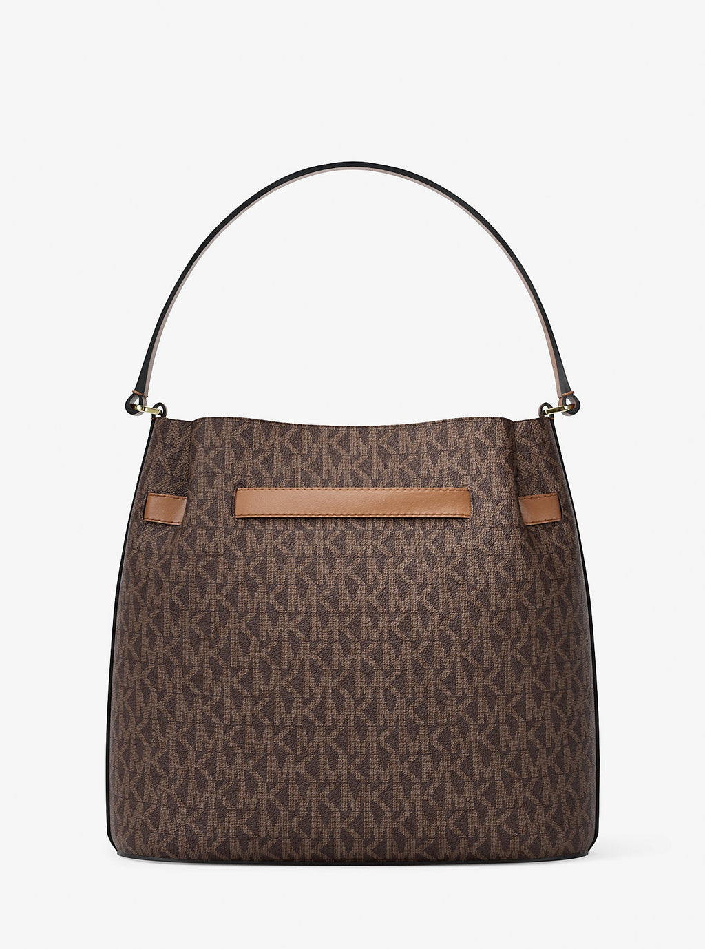 Carson Medium Signature Logo Convertible Bucket Crossbody Bag