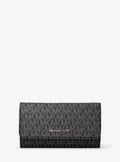 Jet Set Large Signature Logo Tri-Fold Wallet