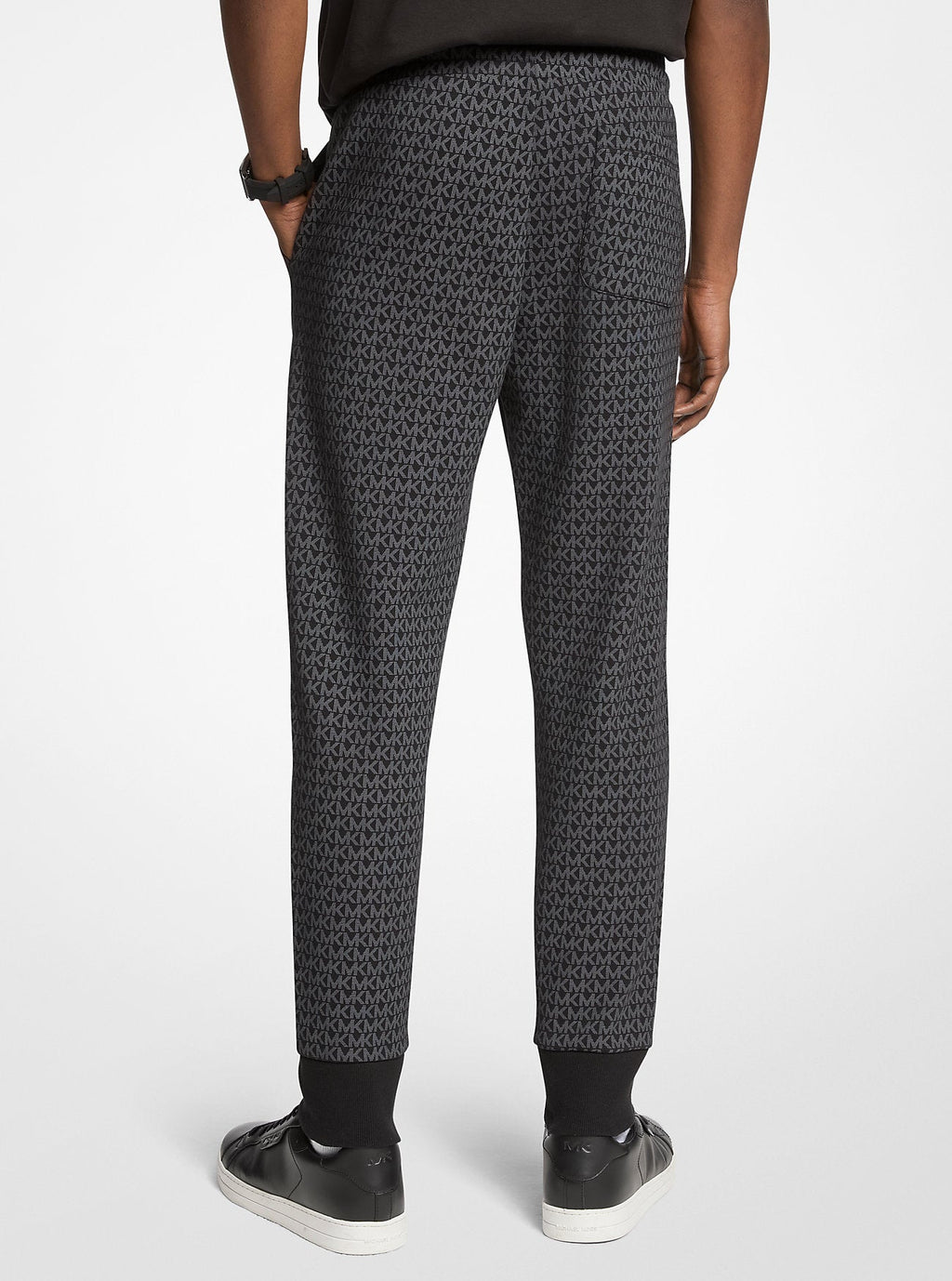 Signature Logo Print Cotton Blend Joggers