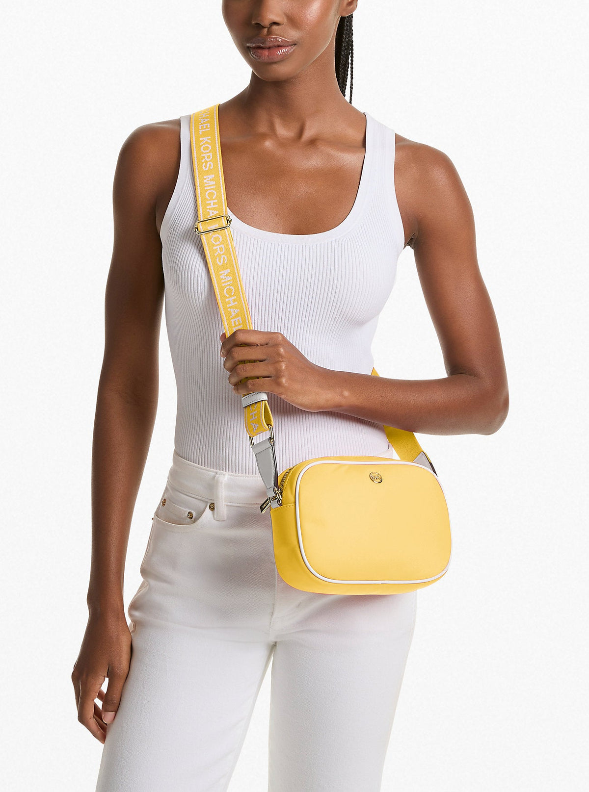 Jet Set Medium Nylon Camera Crossbody Bag