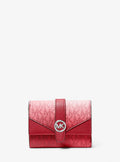 Greenwich Medium Ombré Signature Logo Tri-Fold Wallet
