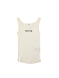 Beige Sleeveless Virgin Wool Top