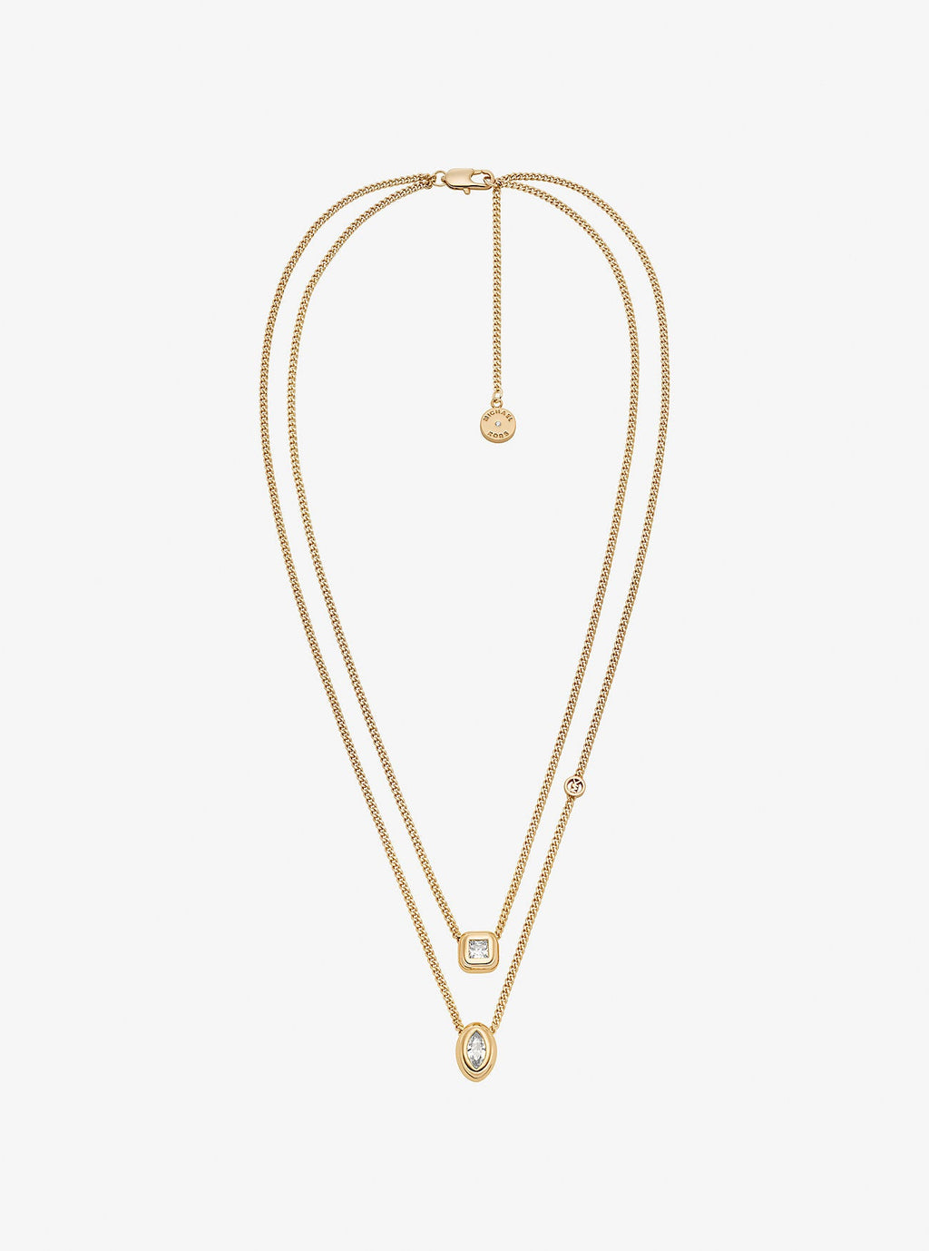Cubic Zirconia Double Layered Necklace
