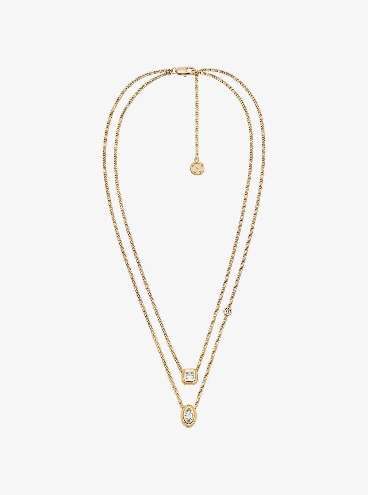 Cubic Zirconia Double Layered Necklace