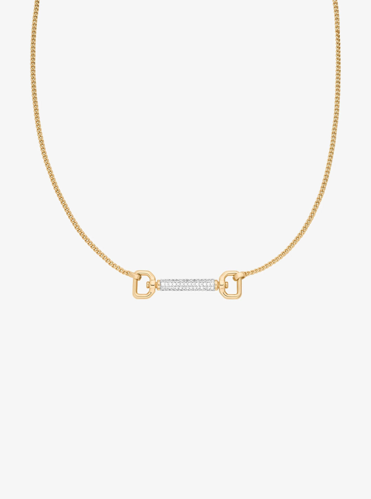 Pavé Horsebit Necklace