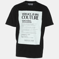 Versace Jeans Couture Black Cotton Printed T-Shirt