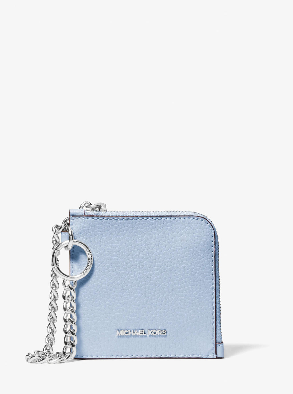 Jet Set Travel Medium Pebbled Leather Chain Wallet