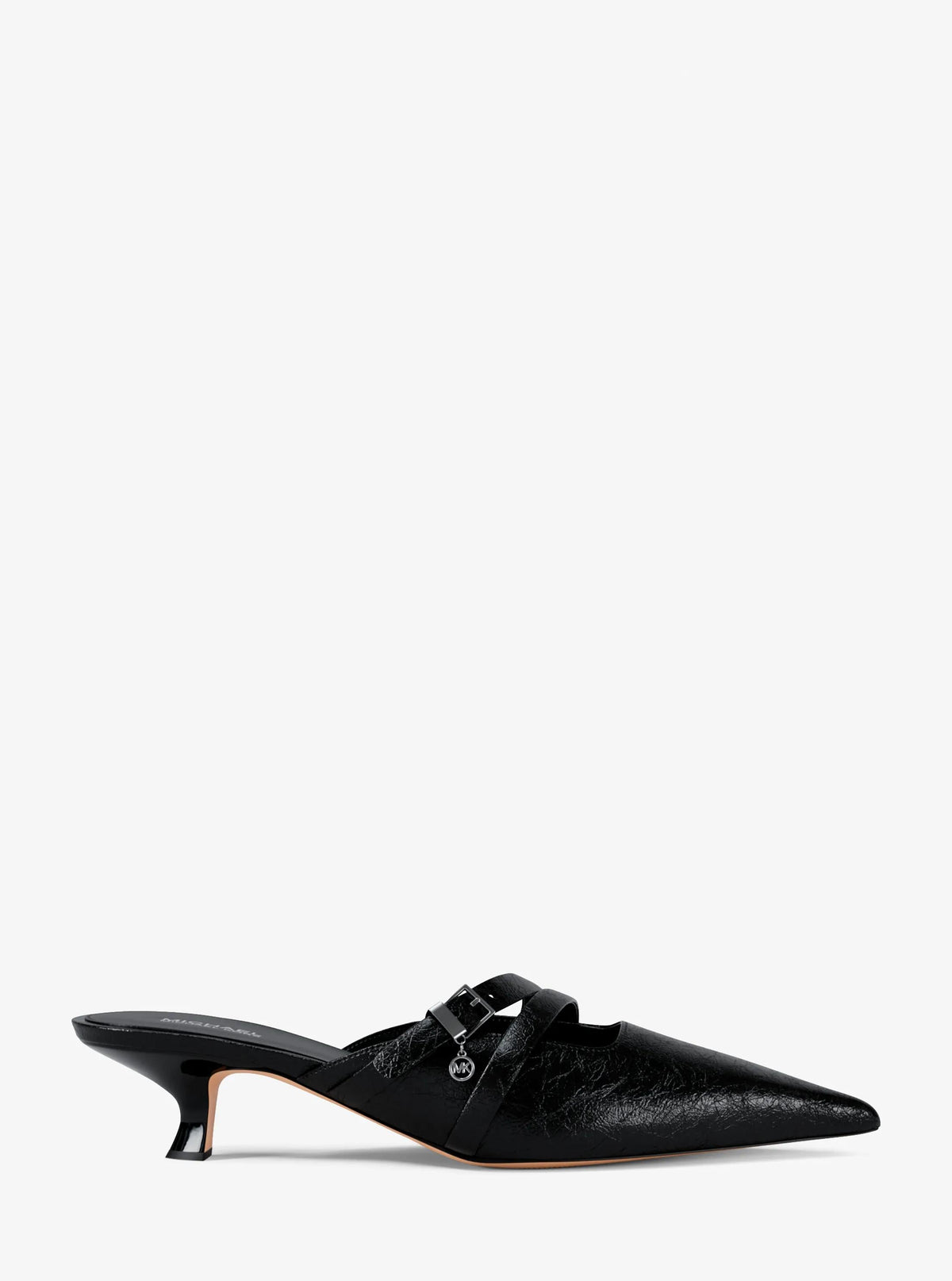 Yvette Crackled Kitten Mule