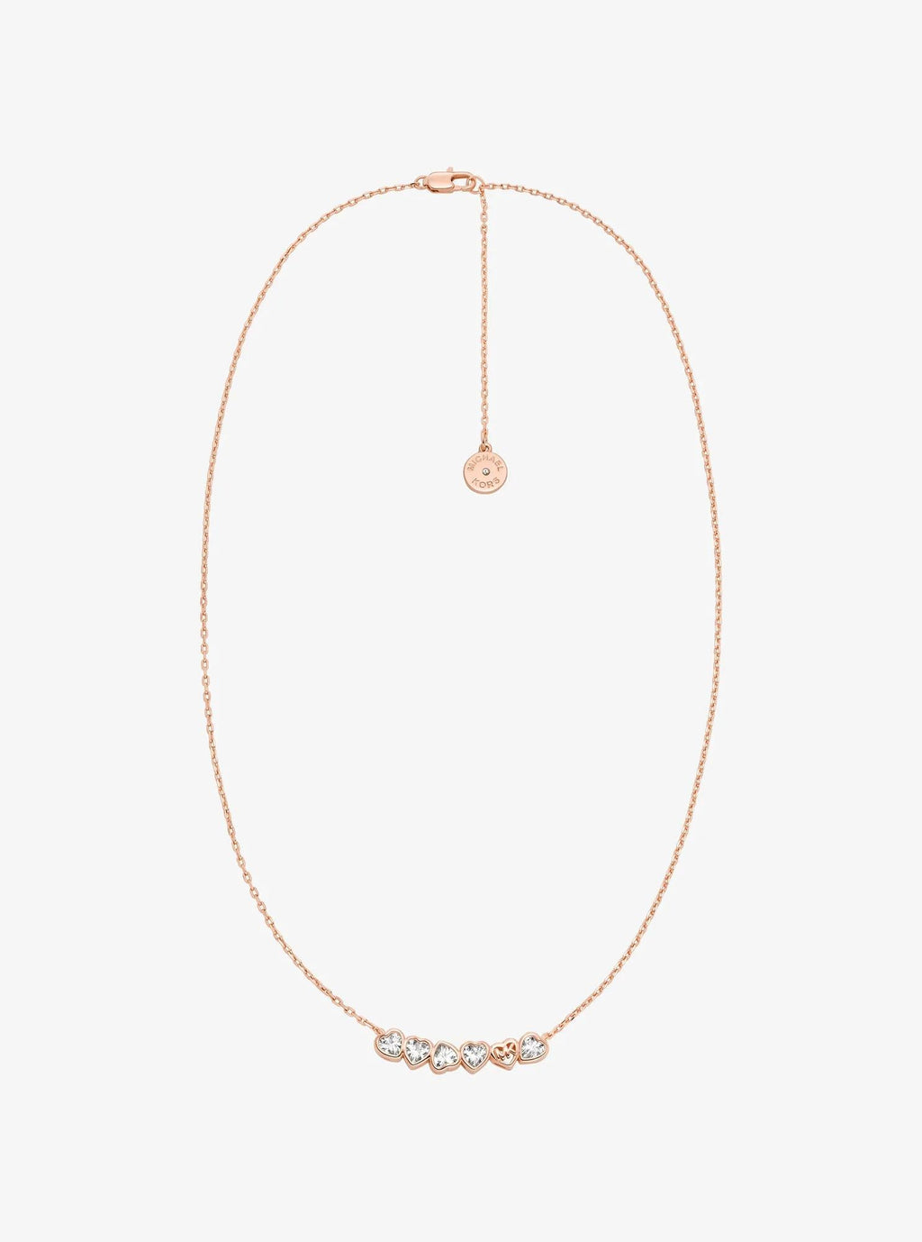 Cubic Zirconia Hearts Necklace