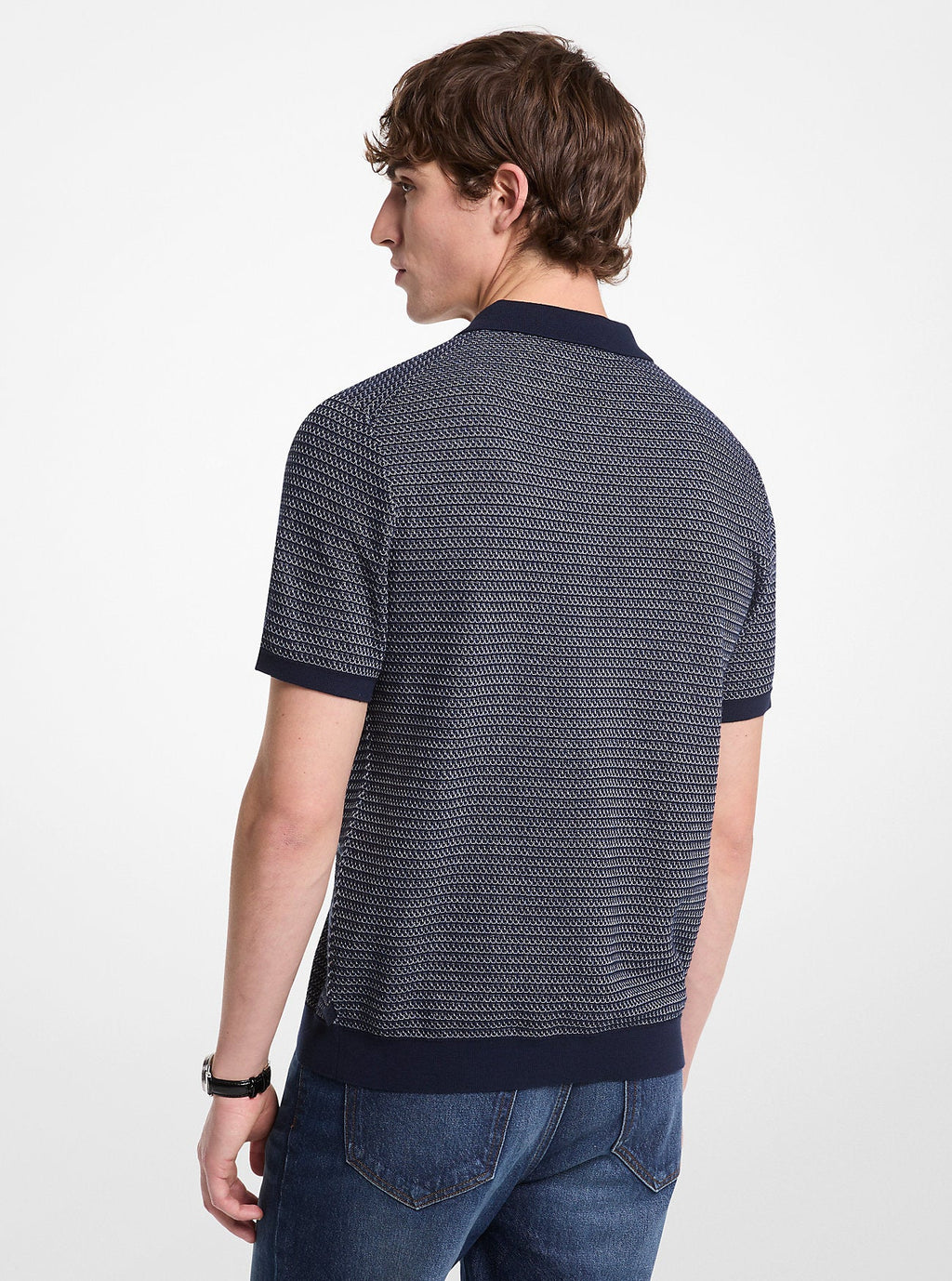 Cotton Tuck Stitch Shirt