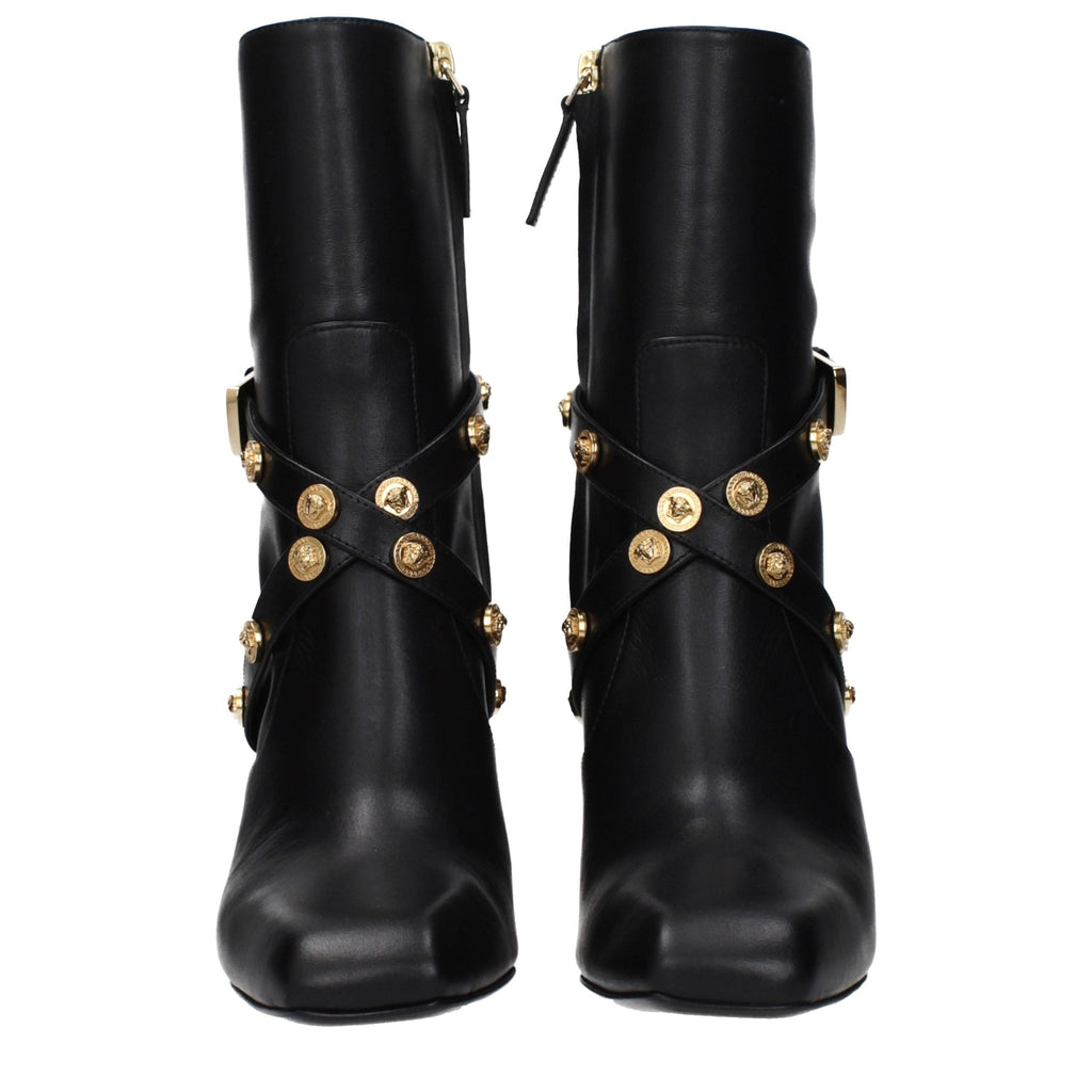 Versace Leather Ankle Women's Boots
