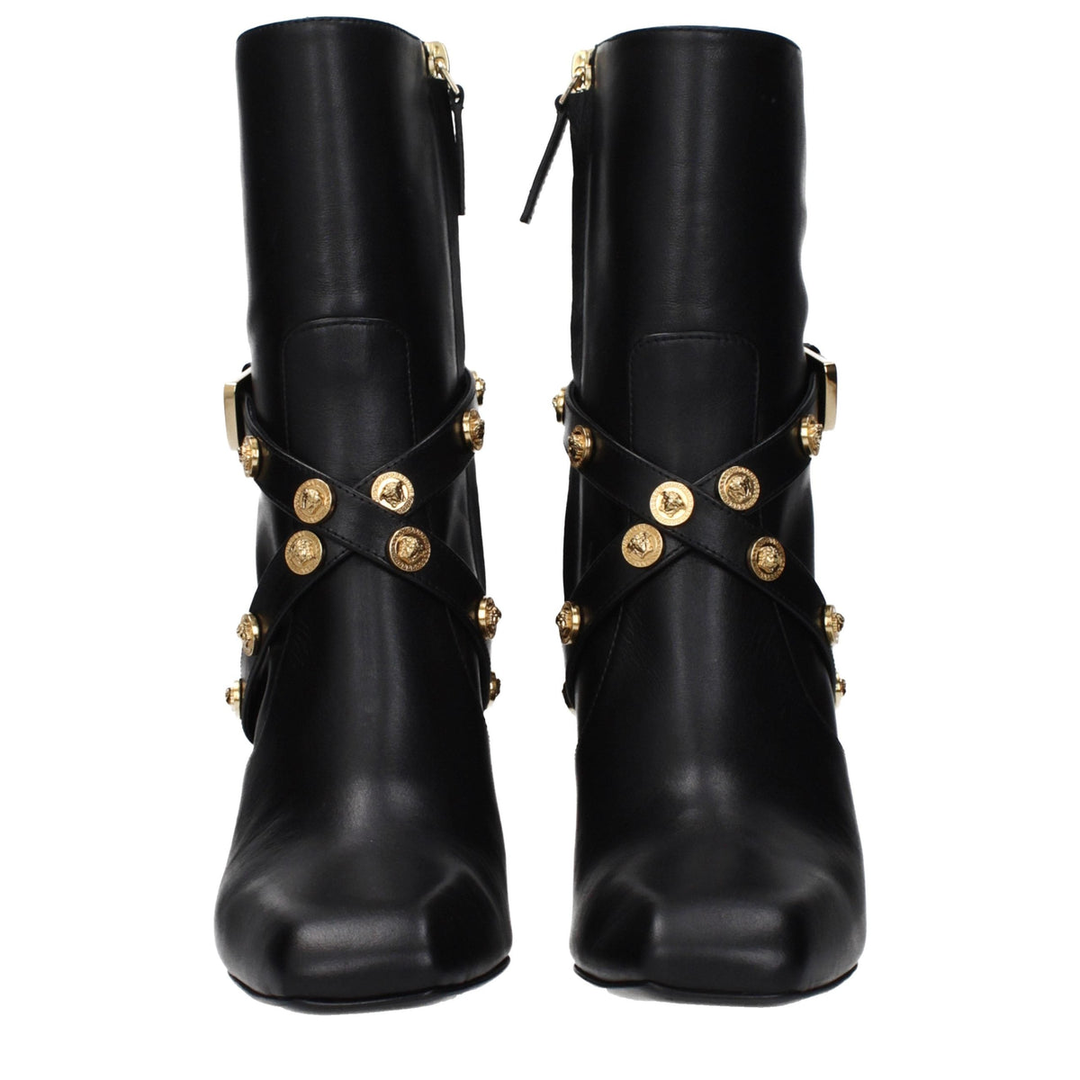 Versace Leather Ankle Women's Boots