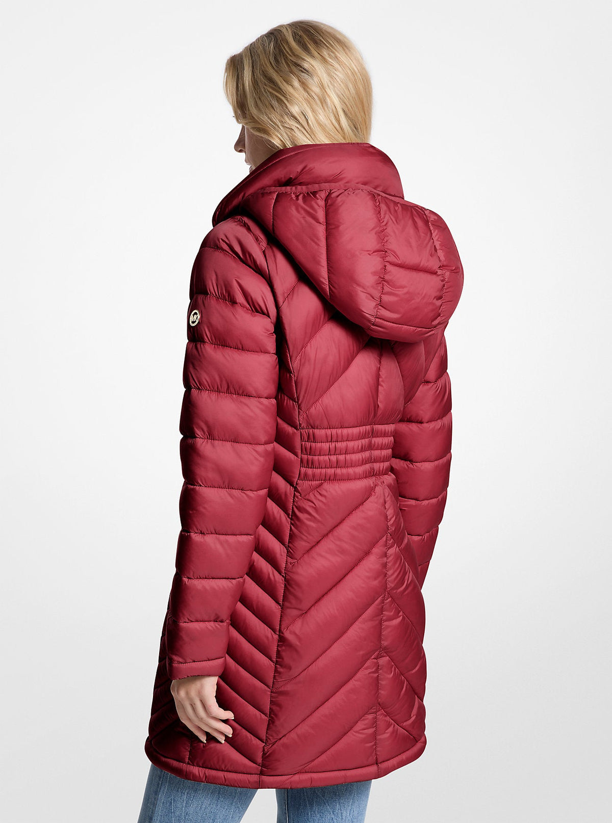 Packable Quilted Nylon Puffer Coat