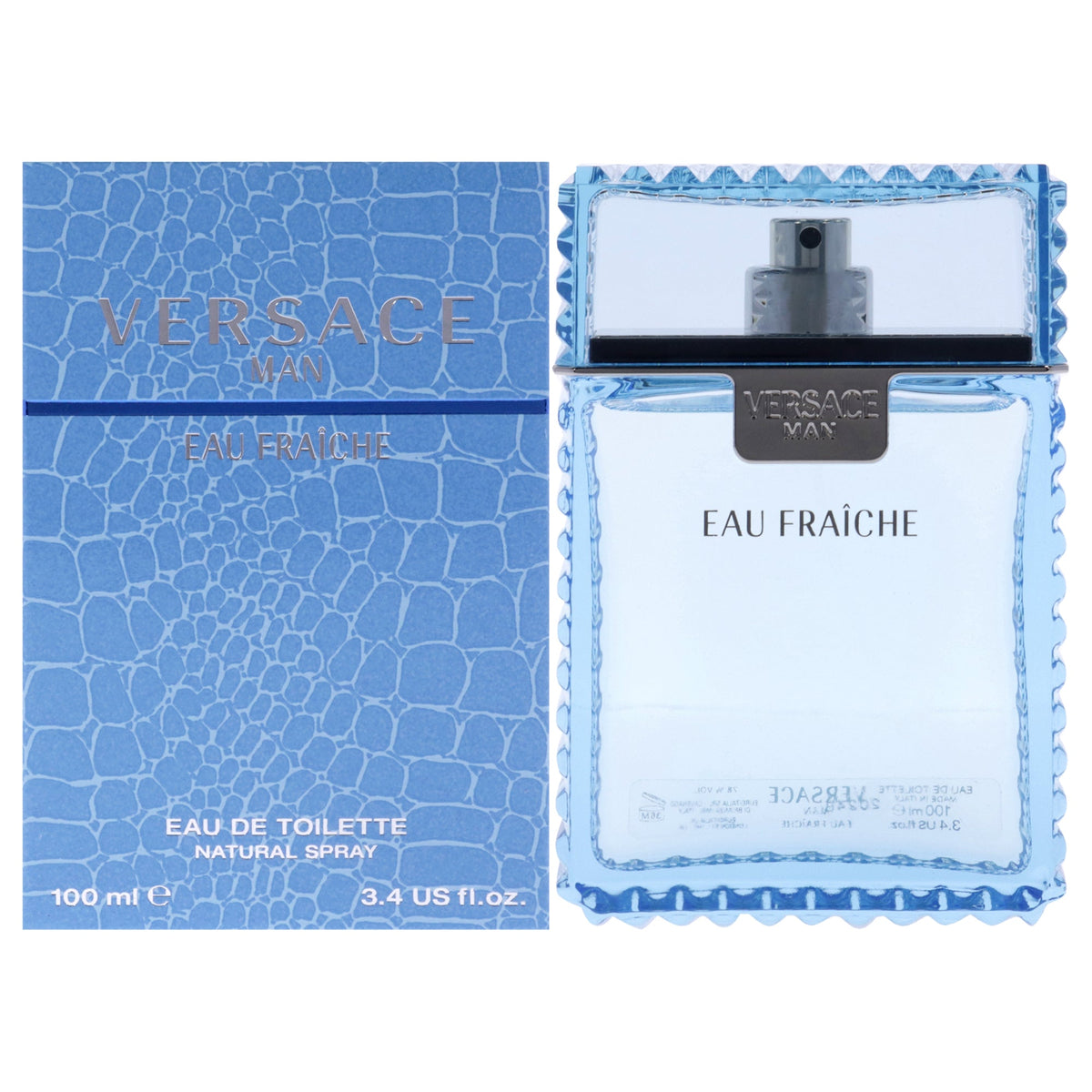 Versace Man Eau Fraiche by Versace for Men - 3.4 oz EDT Spray