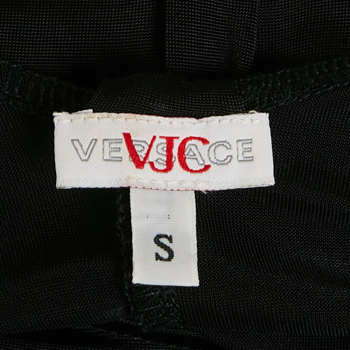 Versace Jeans Couture Black Jersey V-Neck Top