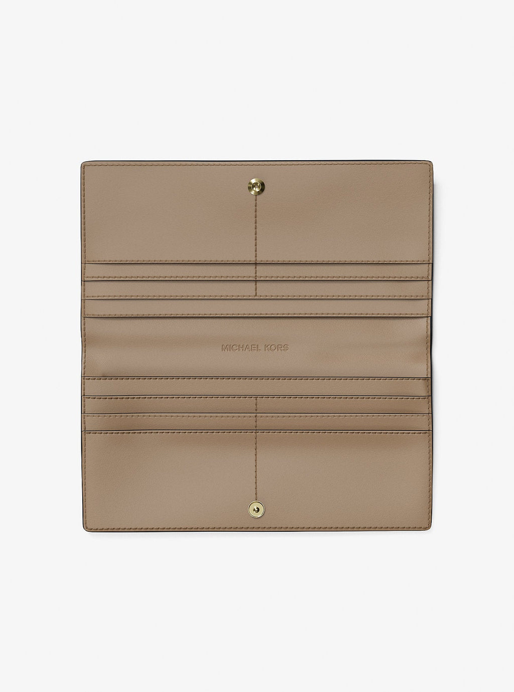 Carson Large Metallic Logo Debossed Snap Wallet