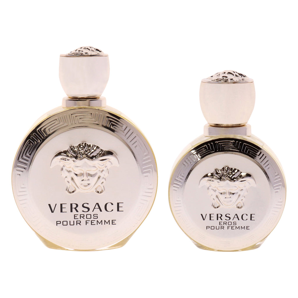 Versace Eros Pour Femme Kit by Versace for Women - 2 Pc Kit 3.4oz EDP Spray, 1.7oz EDP Spray