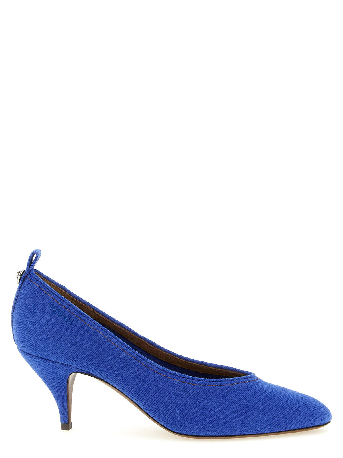 Versace Cotton Mid Heel Women's Pumps