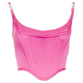 Versace fuchsia pink crop top