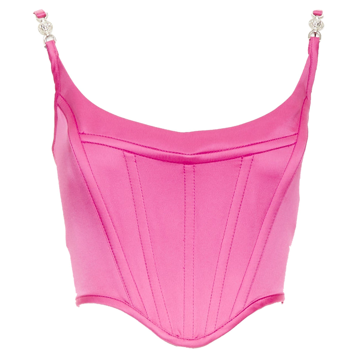 Versace fuchsia pink crop top
