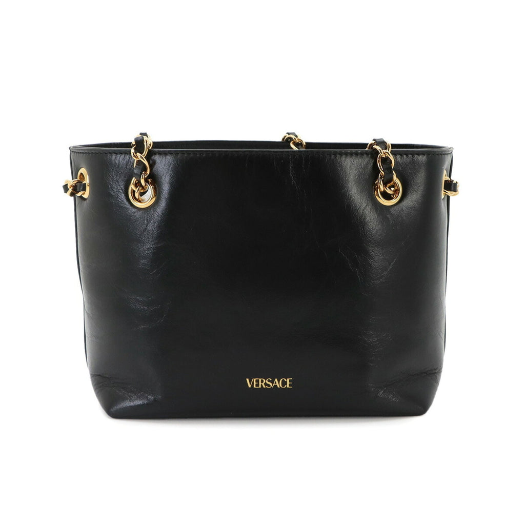 Versace Leather Handbag Shoulder Bag (Pre-Owned)