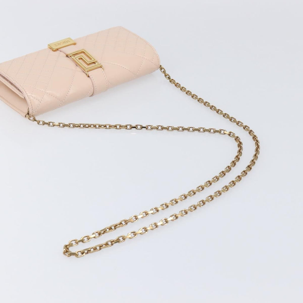 Versace Greca Goddess Convertible Clutch Leather Leather Clutche & Pouche Bag (Pre-Owned)