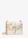 Greenwich Small Embellished Signature Logo Trim Crossbody Bag