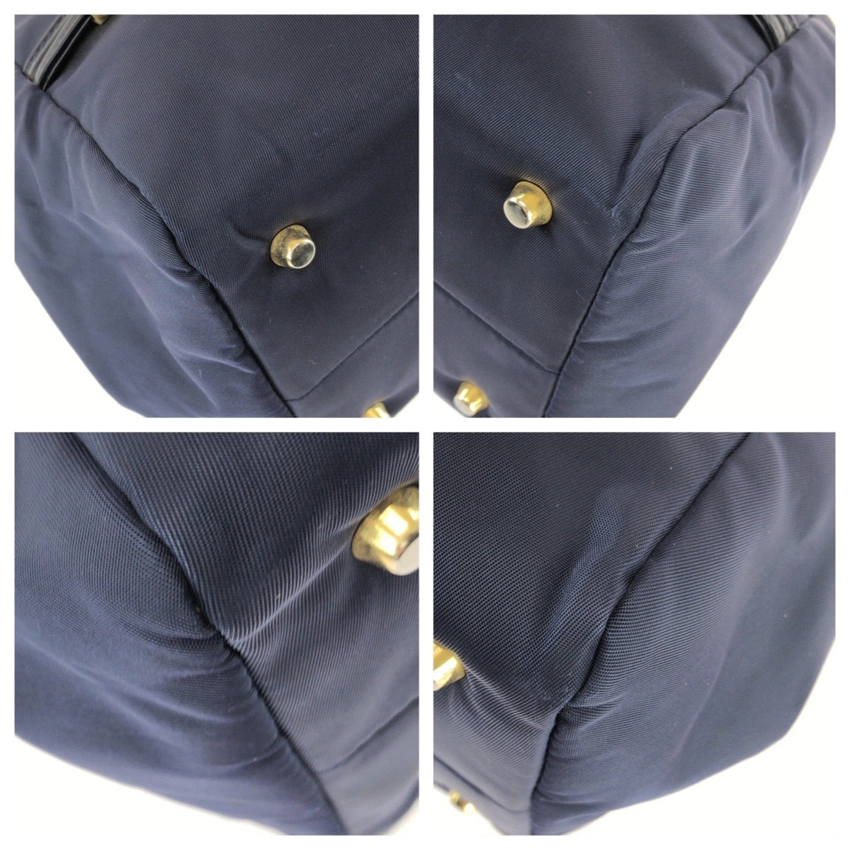 Versace Nylon Patent Leather Shoulder Bag (Pre-Owned)