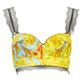 Versace Barocco Acanthus Pop Lace Bustier Top