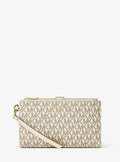 Jet Set Travel Large Signature Logo Wristlet