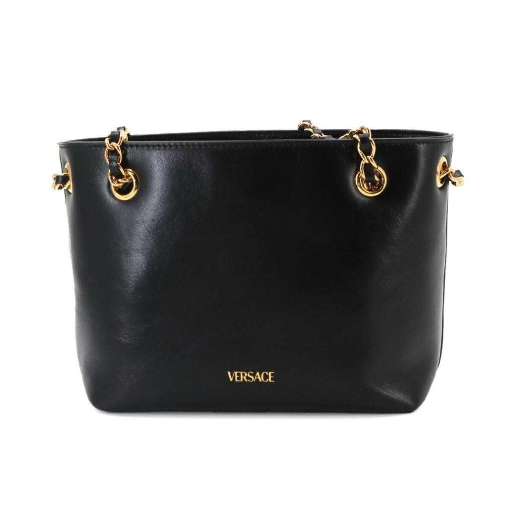 Versace Leather Handbag Shoulder Bag (Pre-Owned)
