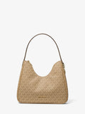 Nayla Small Signature Logo Hobo Shoulder Bag