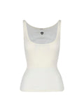 Cream Ribbed Medusa Wool Top