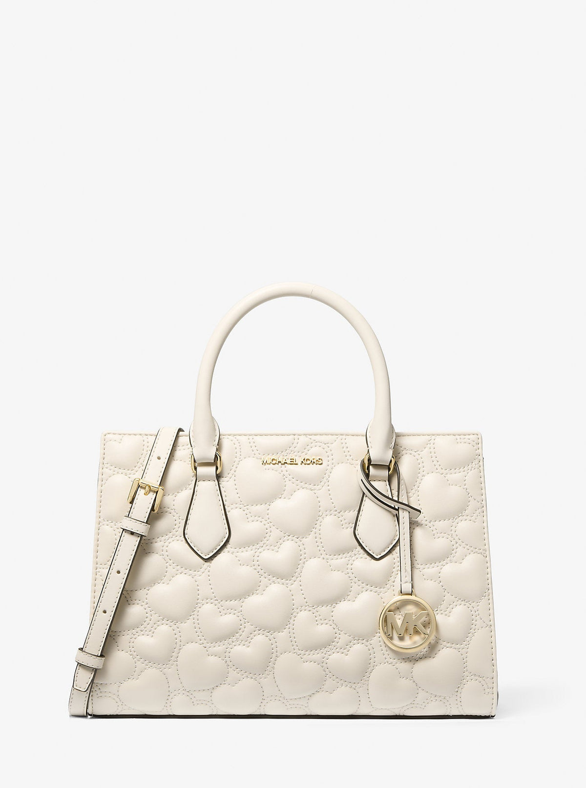 Sheila Medium Heart Embroidered Satchel