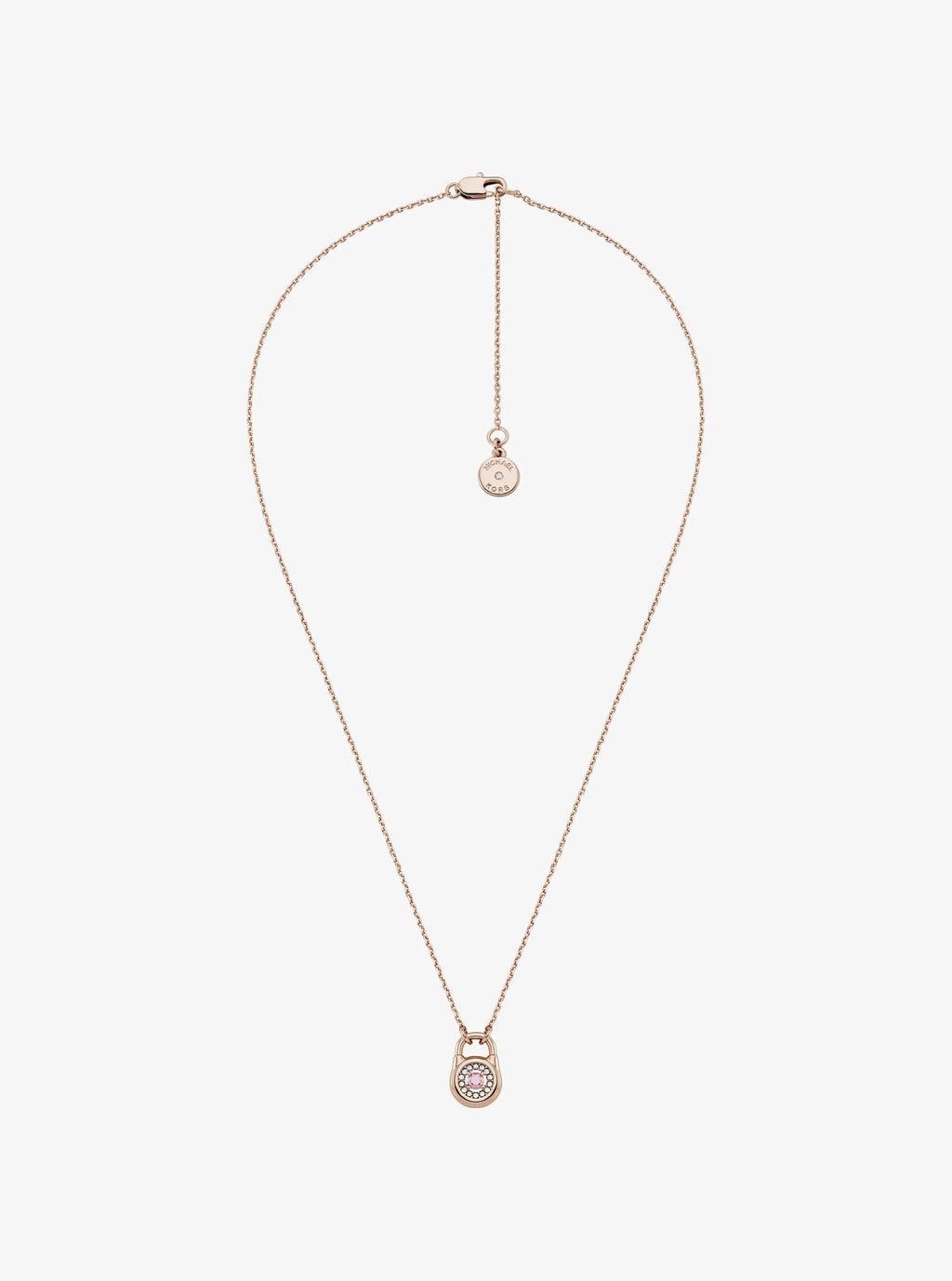 Pavé Lock Necklace