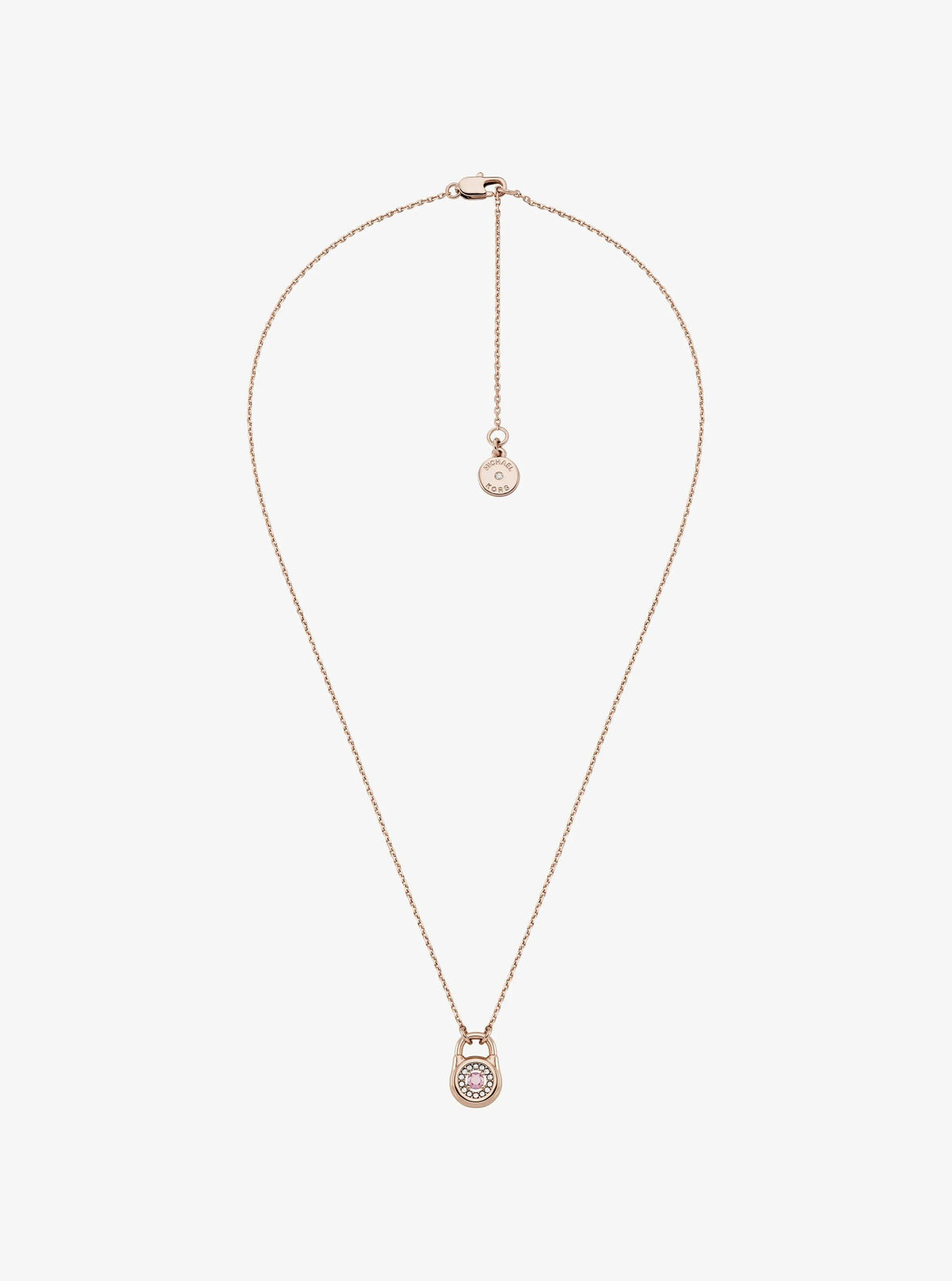 Pavé Lock Necklace