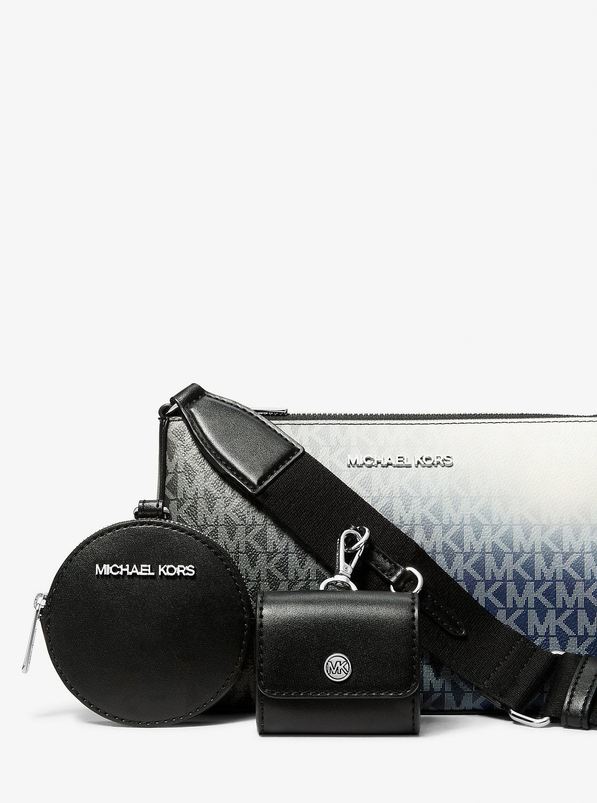 Jet Set Small Ombré Signature Logo Crossbody Bag with Case for Apple Airpods Pro