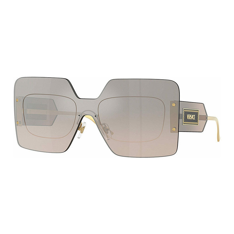 VE2277 10026I Light Transparent Brown/Brown to Grey Gradient Silver Mirror