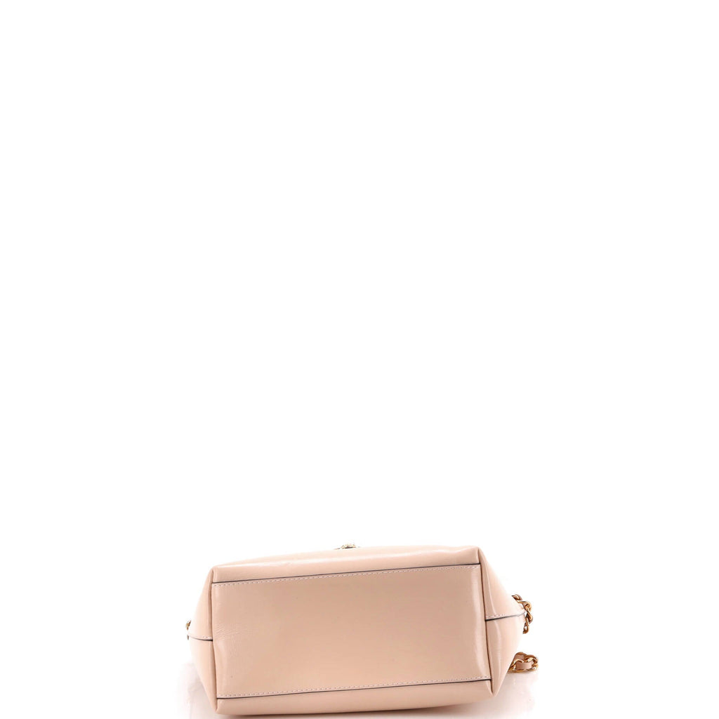 Medusa Icon Chain Tote Leather Mini