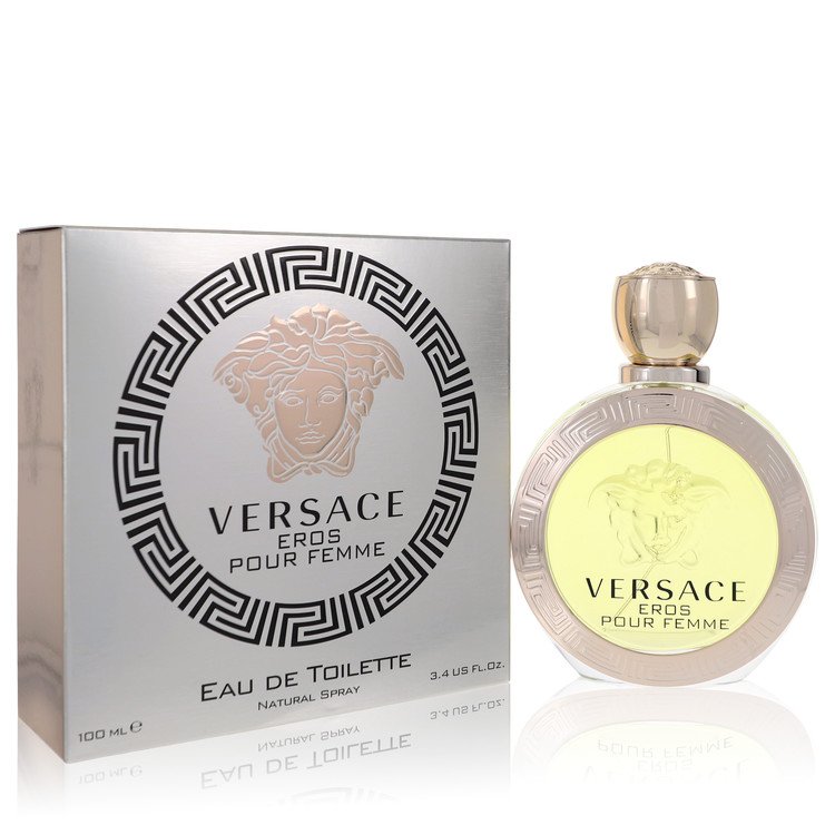 2pcs Combo Gift Set Versace Eros by Versace Eau De Toilette Spray 3.4 oz for Women
