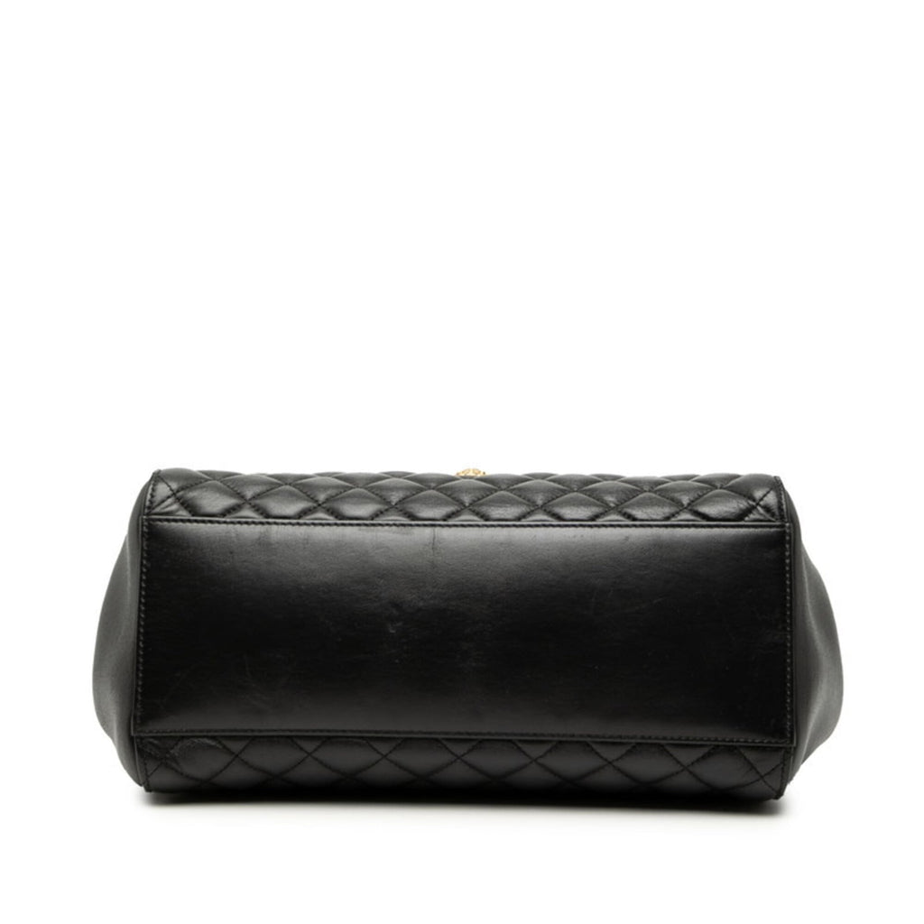 Versace Leather Pouch Tote Bag (Pre-Owned)