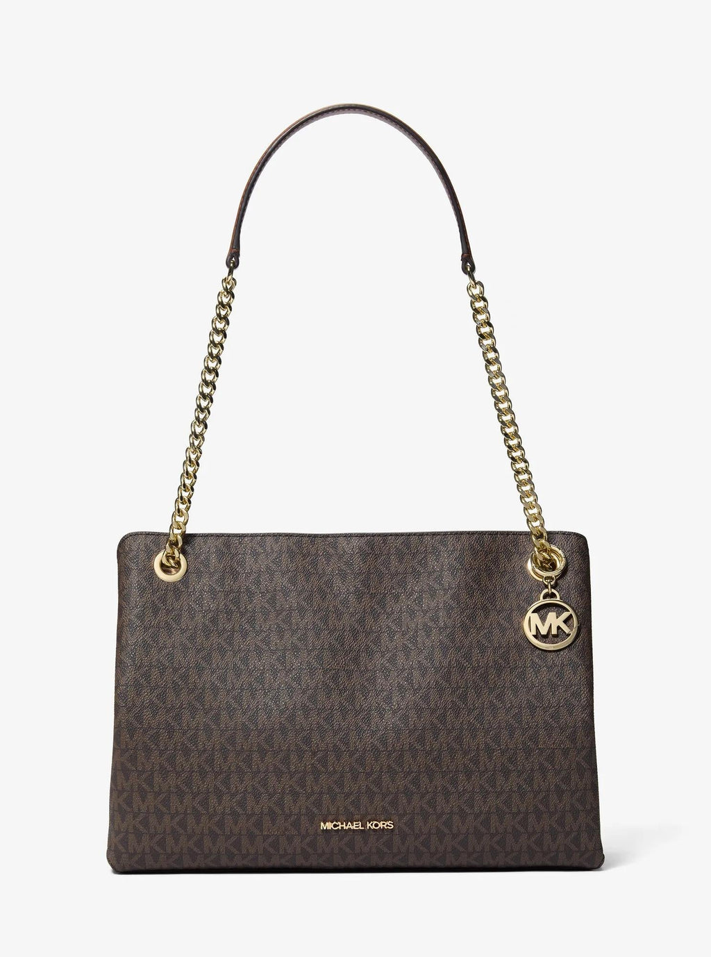 Christina Medium Signature Logo Messenger Bag