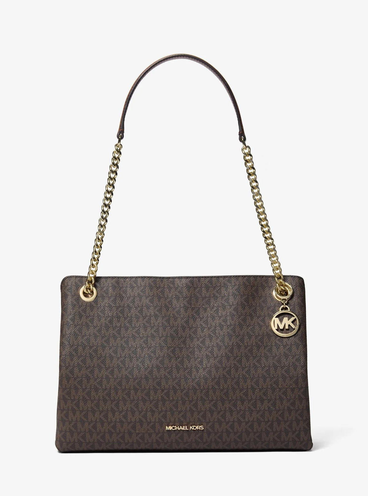 Christina Medium Signature Logo Messenger Bag